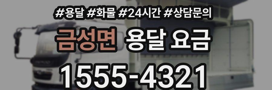 금성면 용달 요금