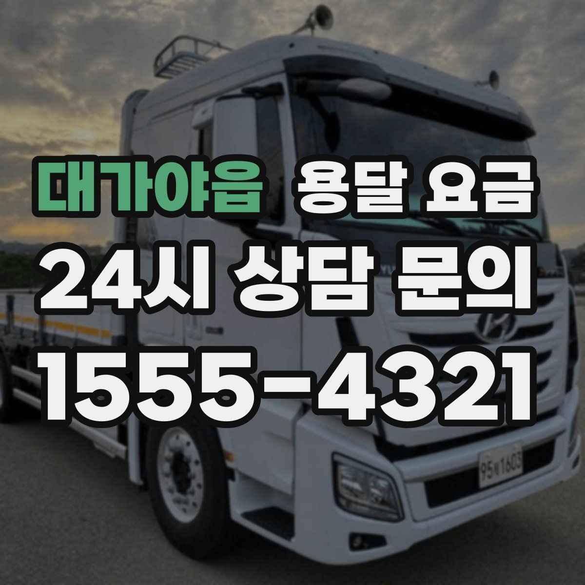 대가야읍 용달 요금 가전제품 운반 시 추가 비용 여부