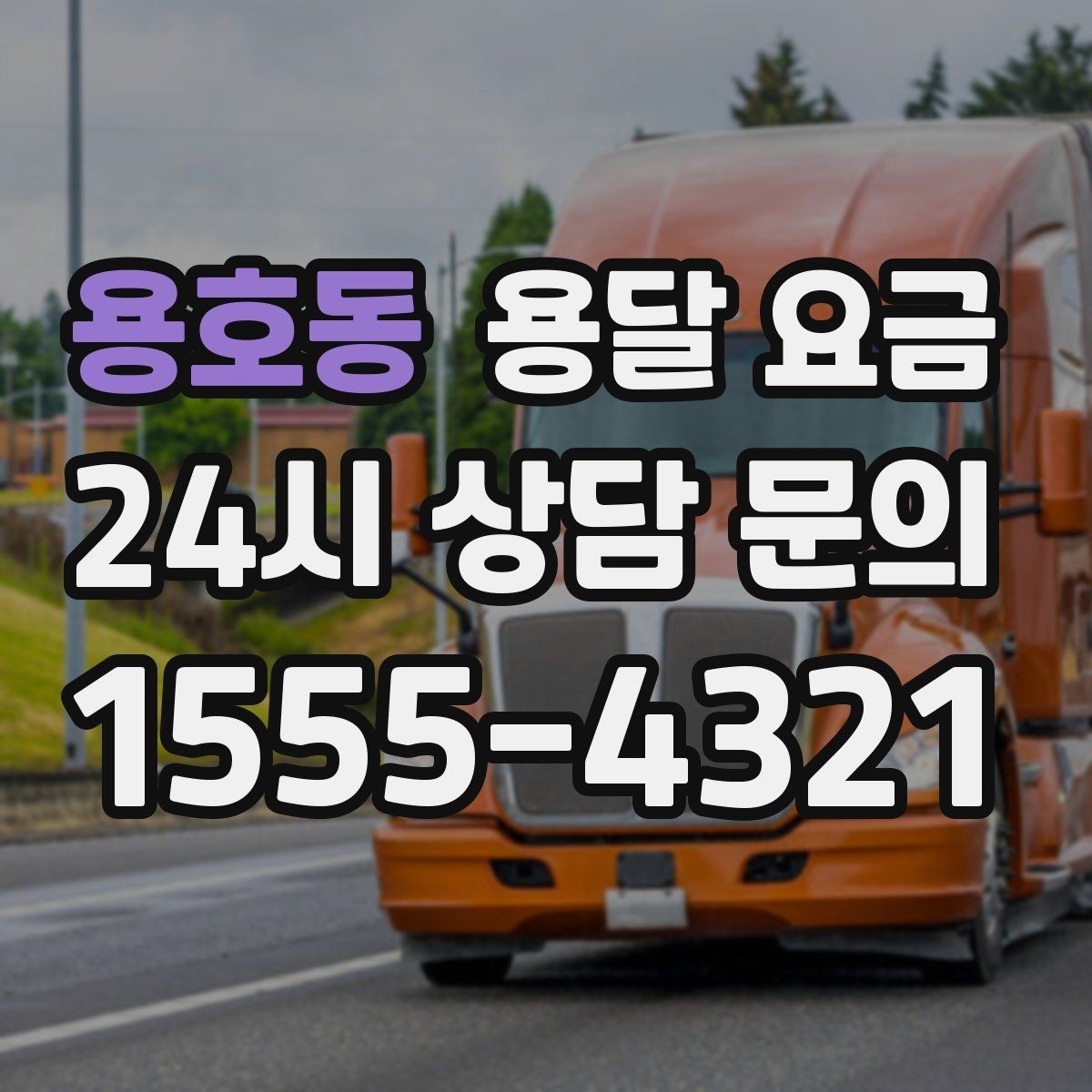 용호동 용달 요금 시외 이동 시 확인해야 할 사항