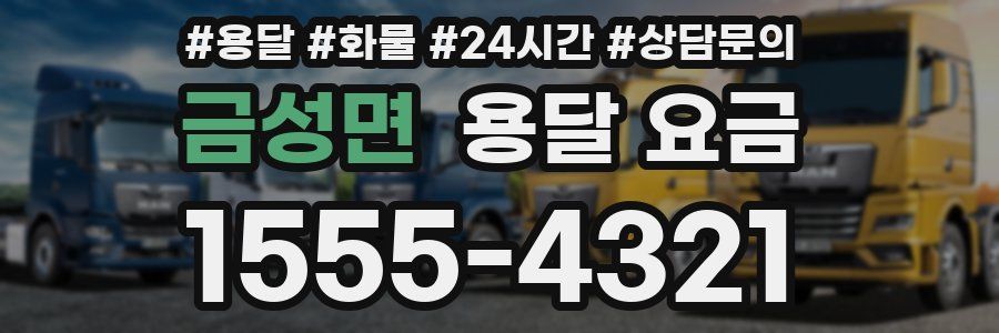 금성면 용달 요금