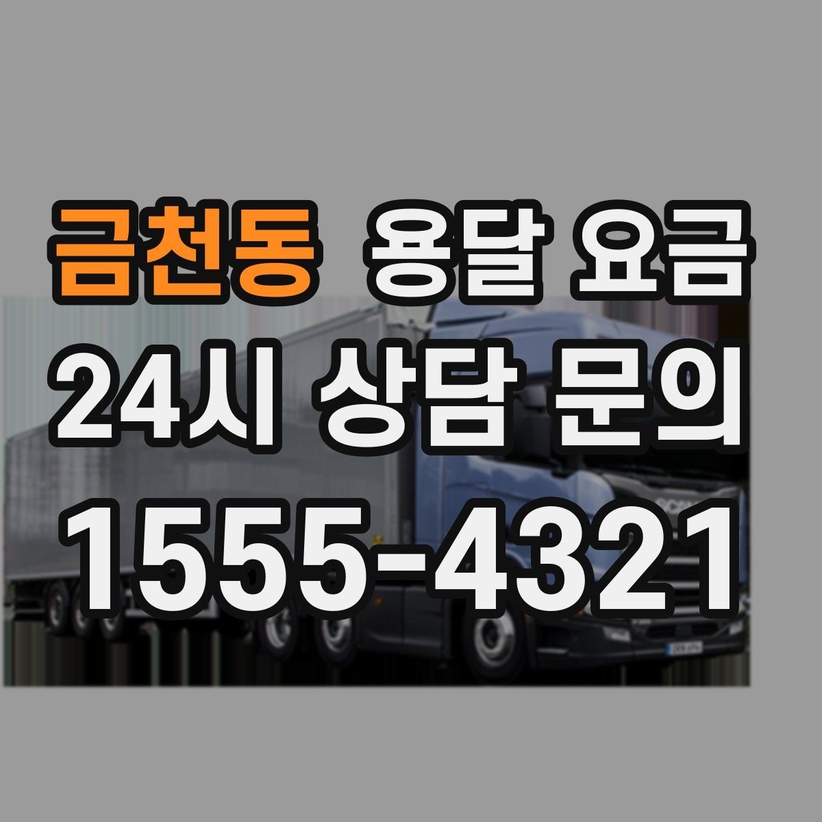 금천동 용달 요금 차량 진입 가능 여부 체크