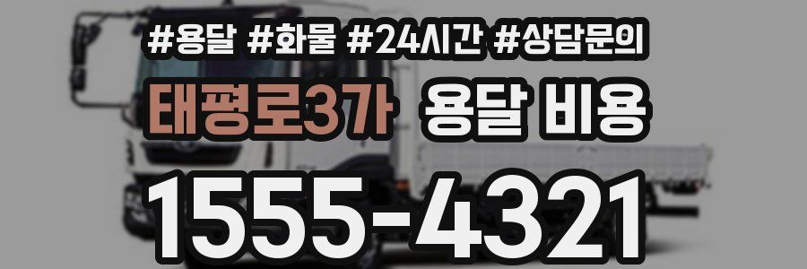 태평로3가 용달 비용