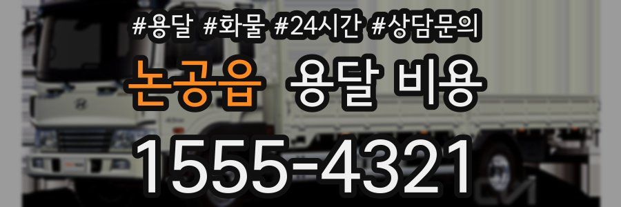 논공읍 용달 비용