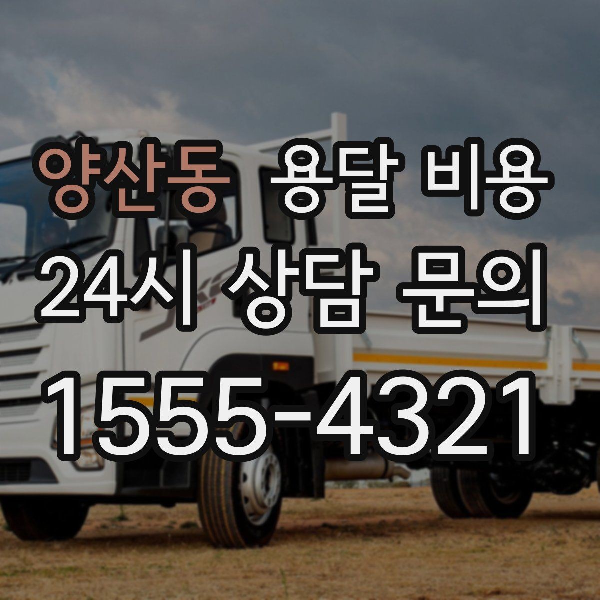 양산동 용달 비용 1톤 차량 선택이 중요한 이유