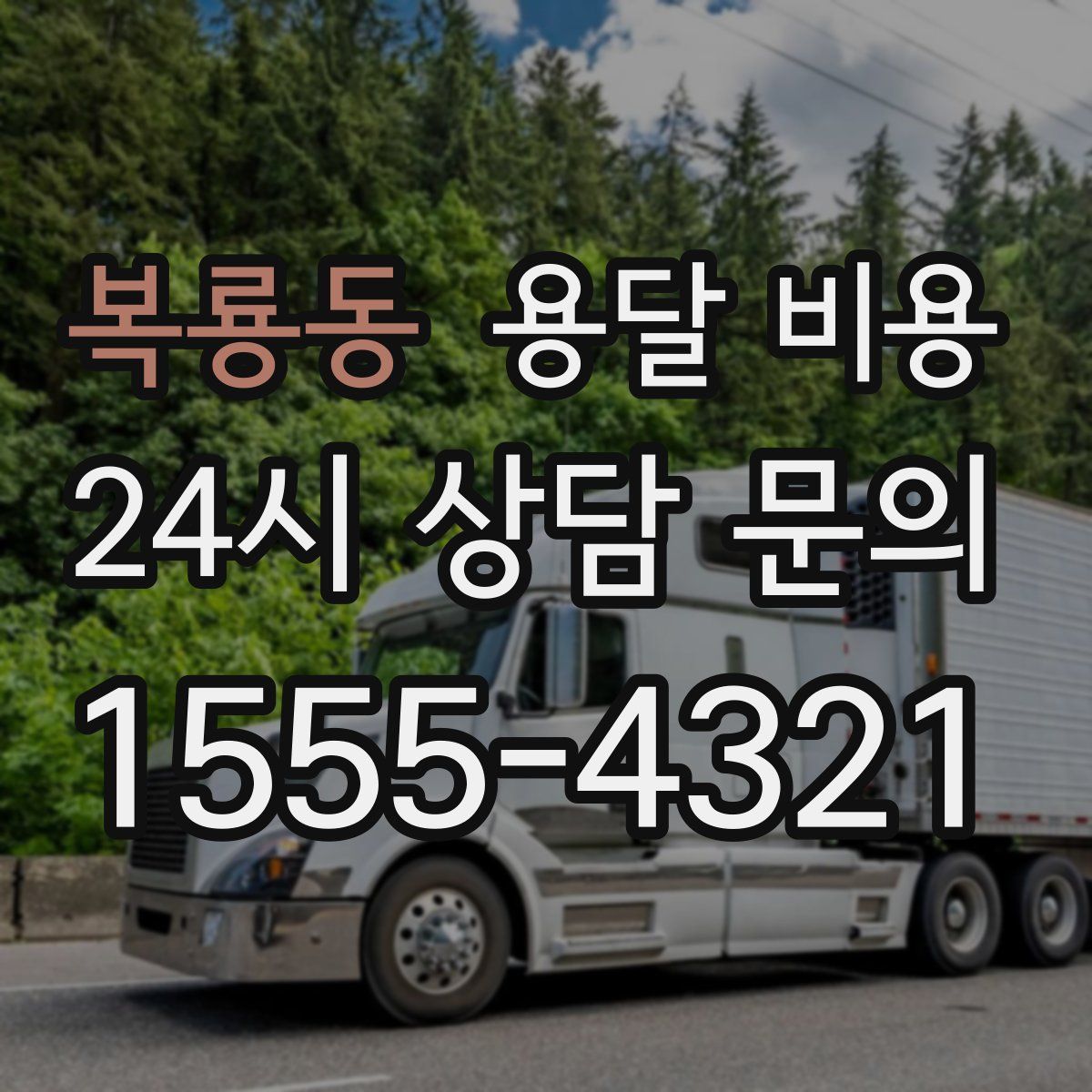 복룡동 용달 비용