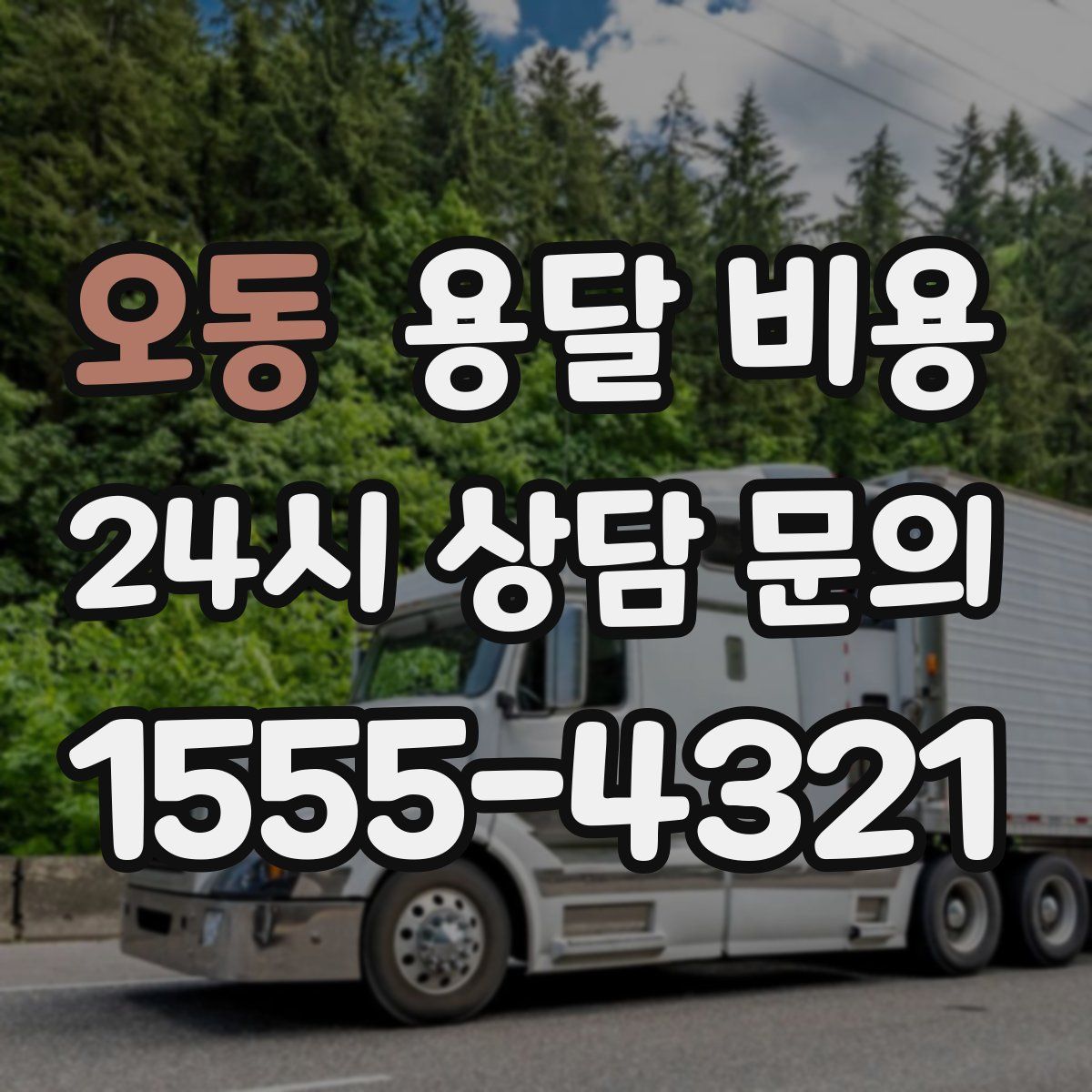 오동 용달 비용