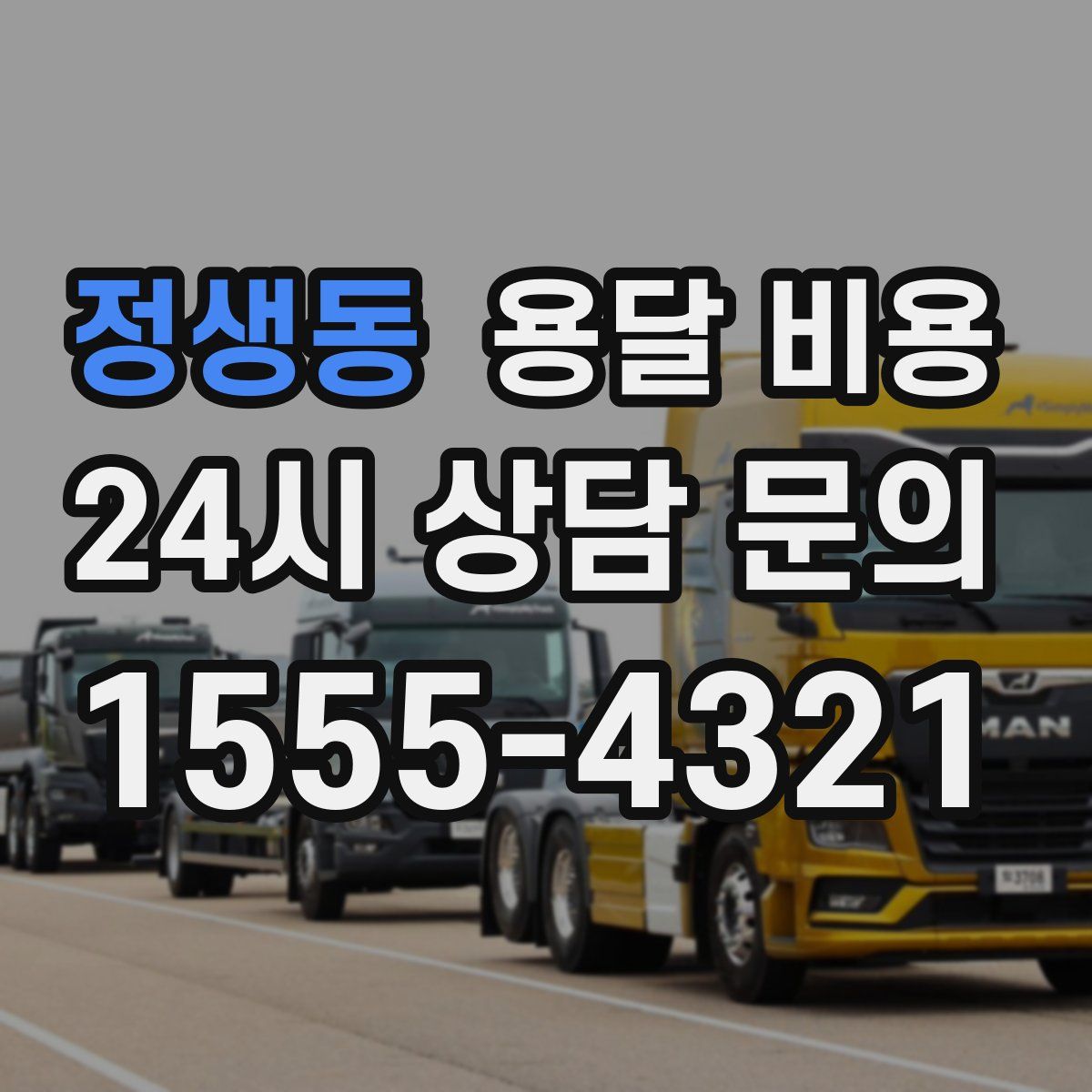 정생동 용달 비용