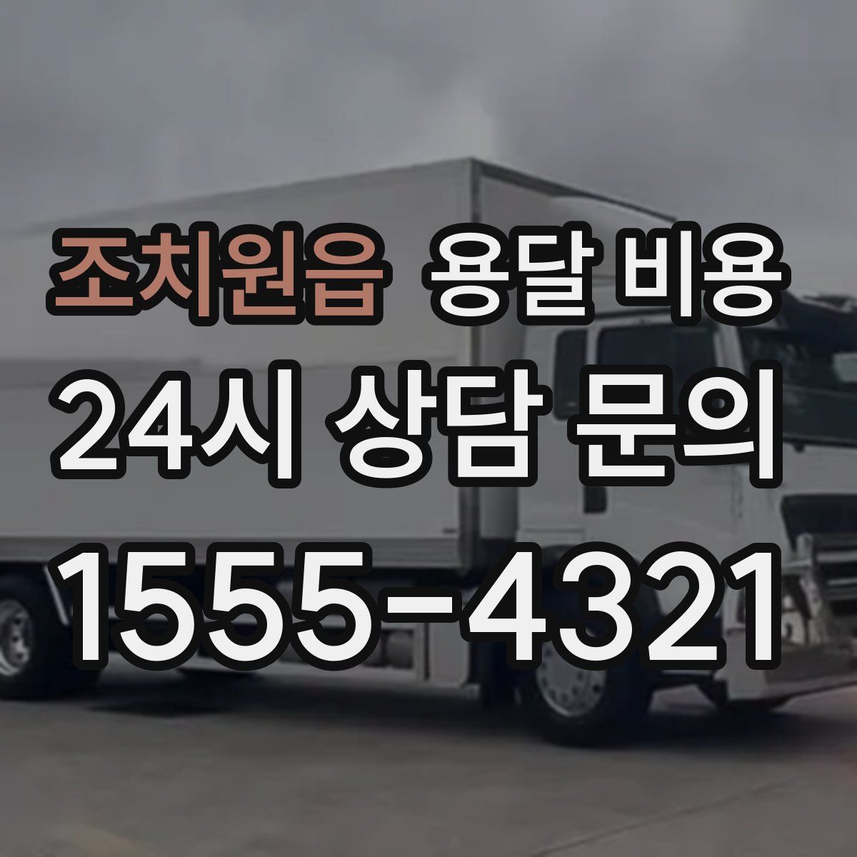 조치원읍 용달 비용