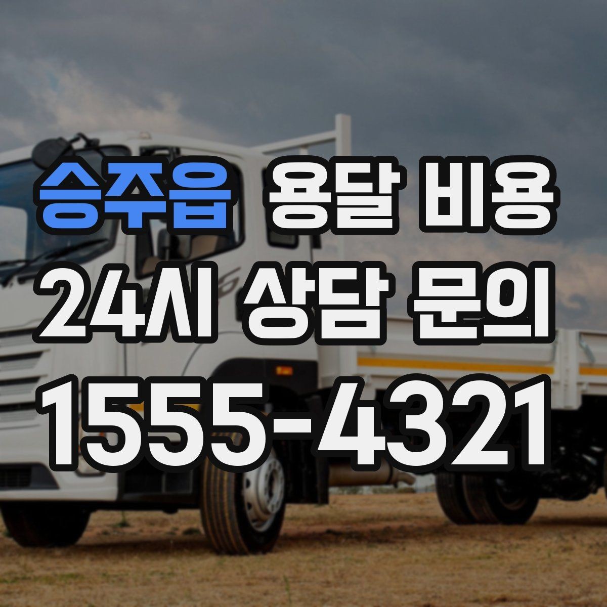 승주읍 용달 비용 가장 중요한 기준 한 가지 정리