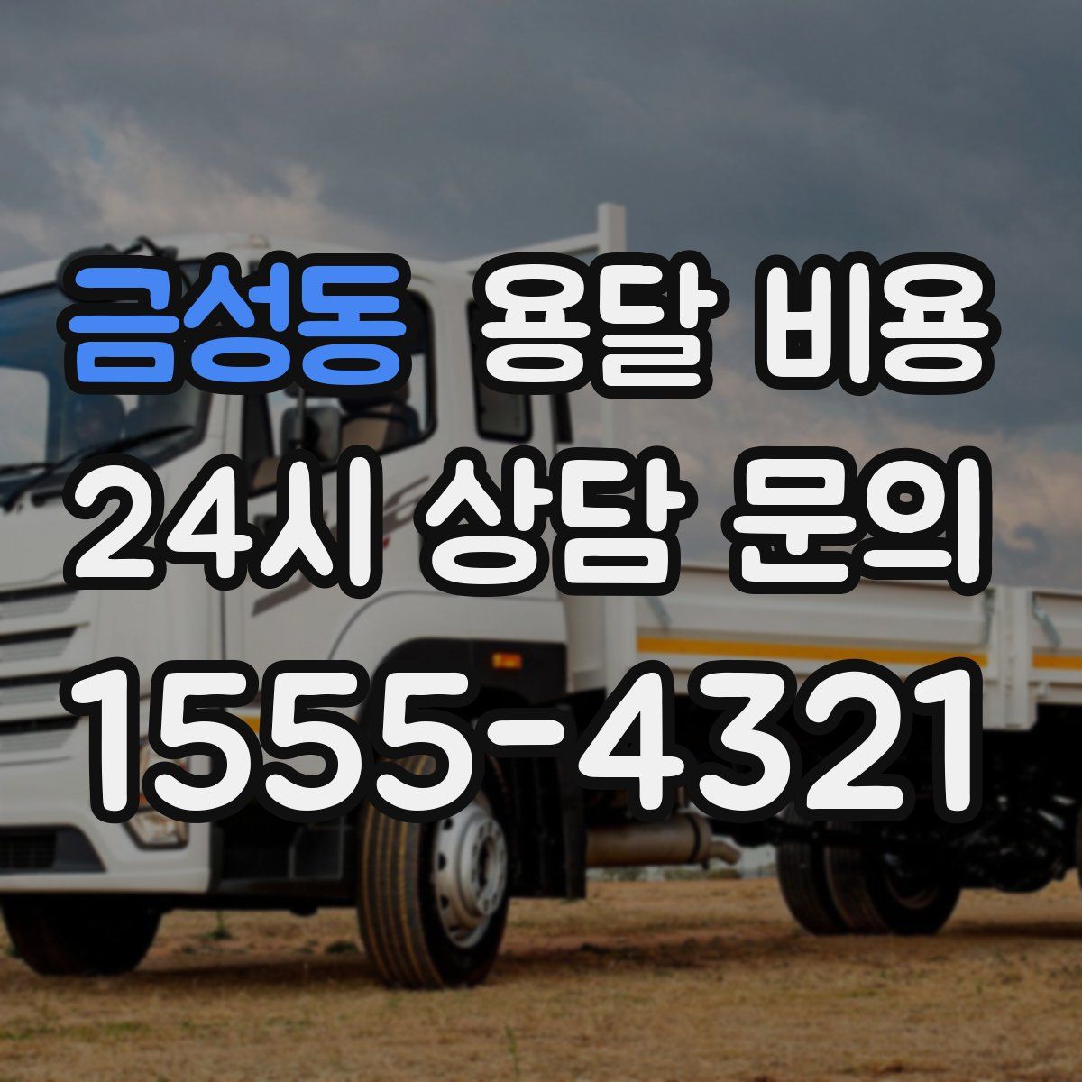 금성동 용달 비용