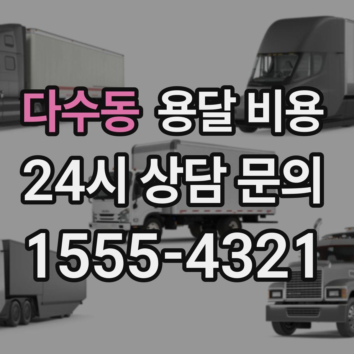 다수동 용달 비용 단순 비용보다 중요한 요소