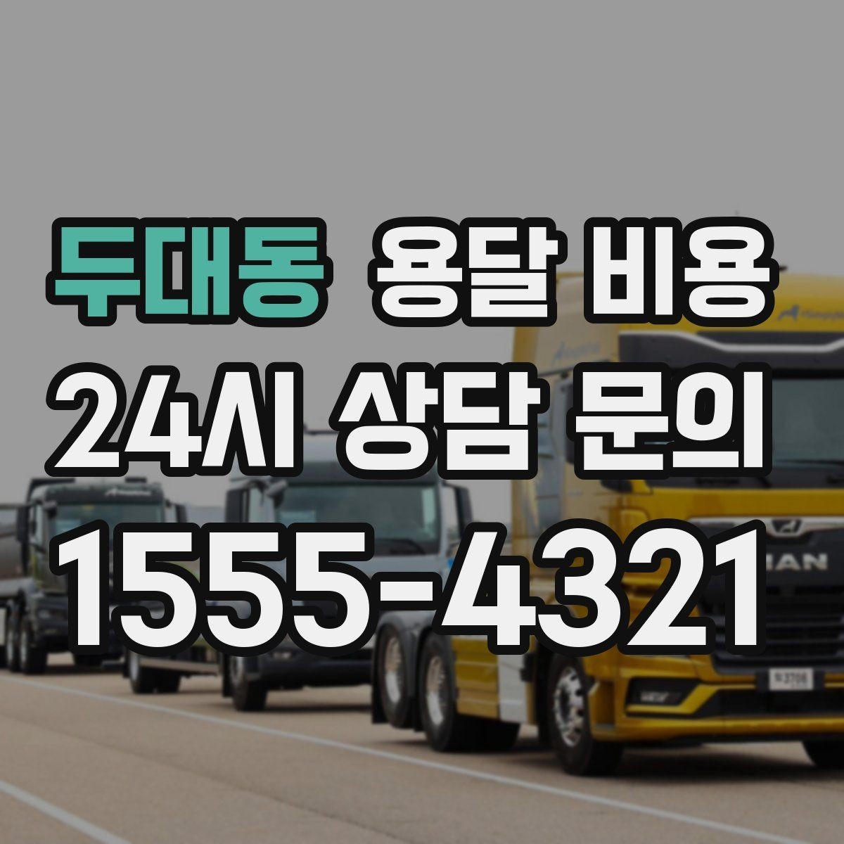 두대동 용달 비용 보험 적용 여부 확인 방법