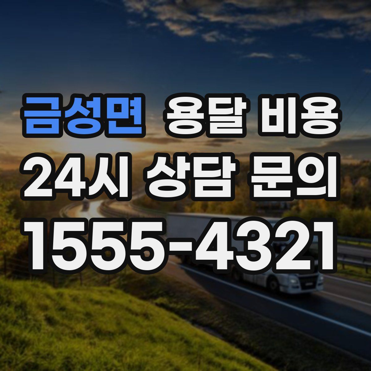 금성면 용달 비용