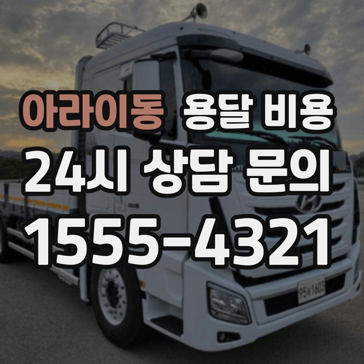 아라이동 용달 비용 기업용과 개인용 차이