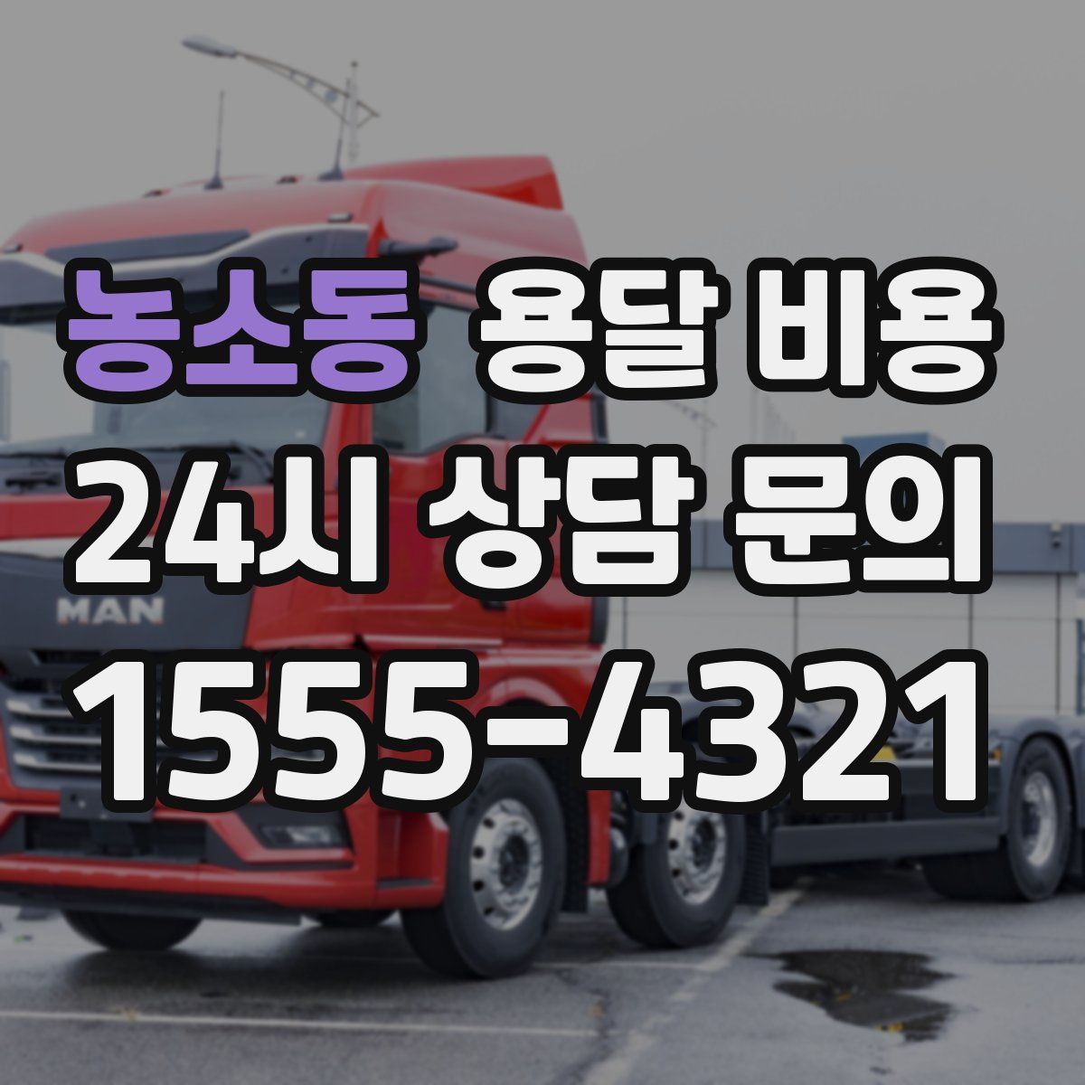 농소동 용달 비용