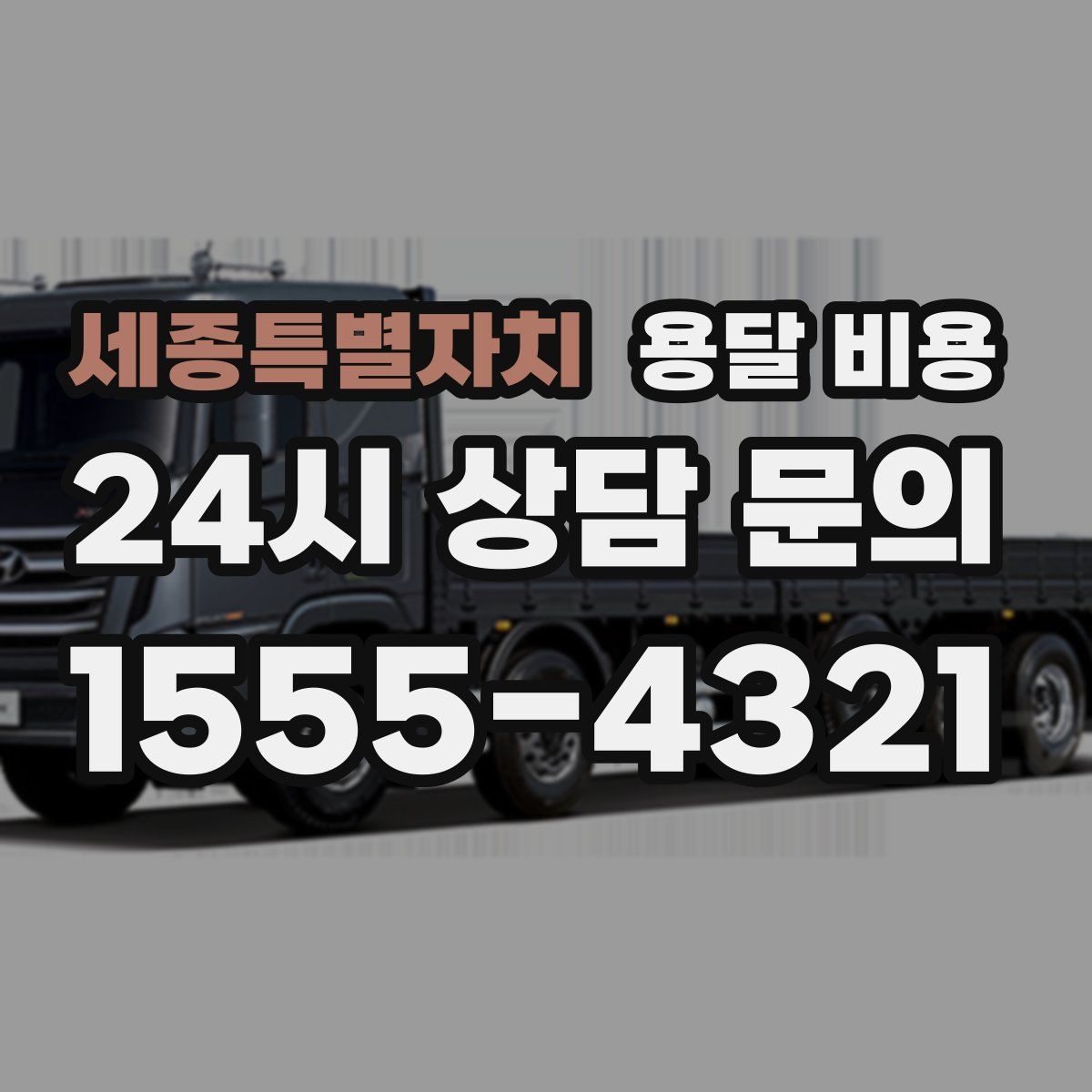 세종특별자치 용달 비용