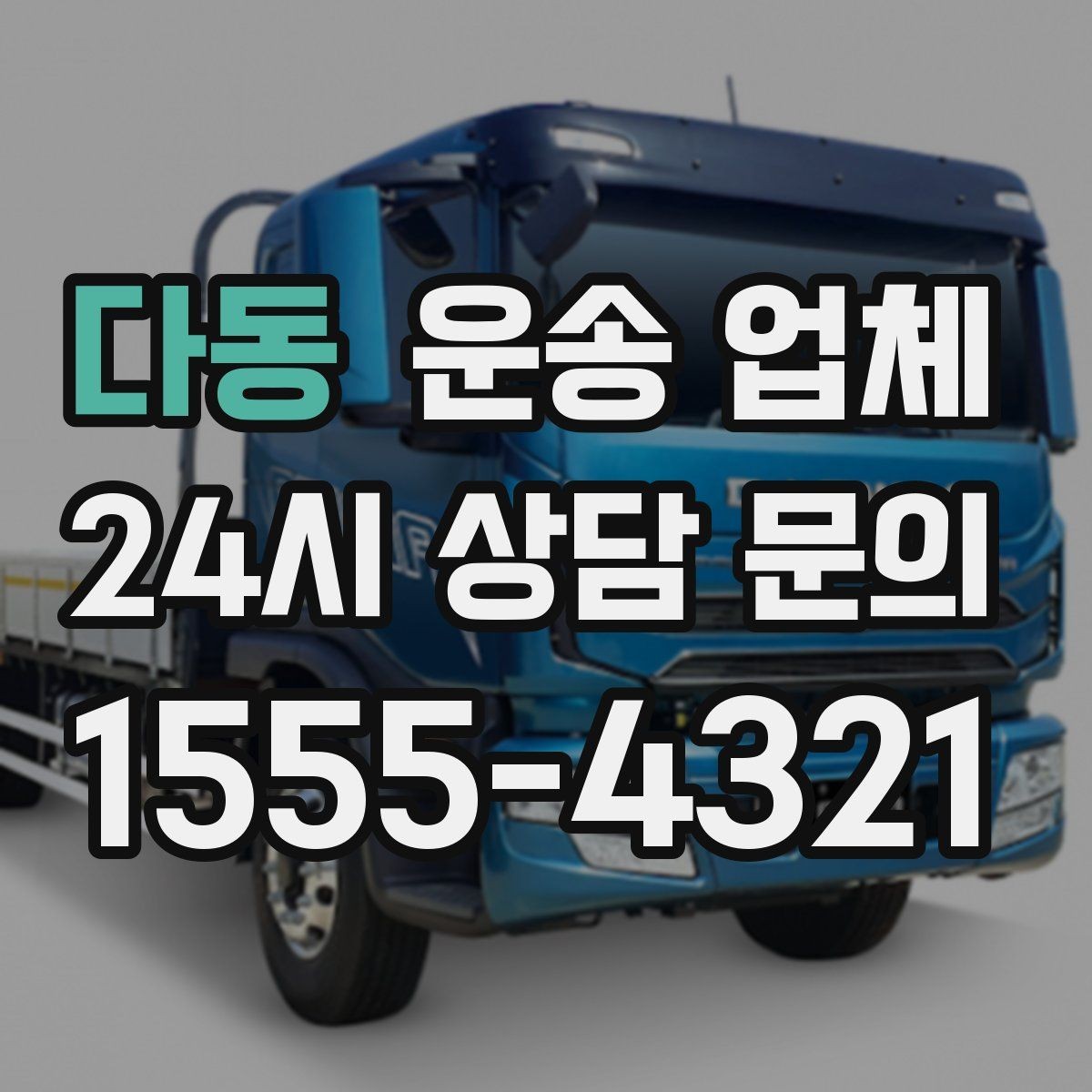 다동 운송 업체 즉시 운송 가능한 경우