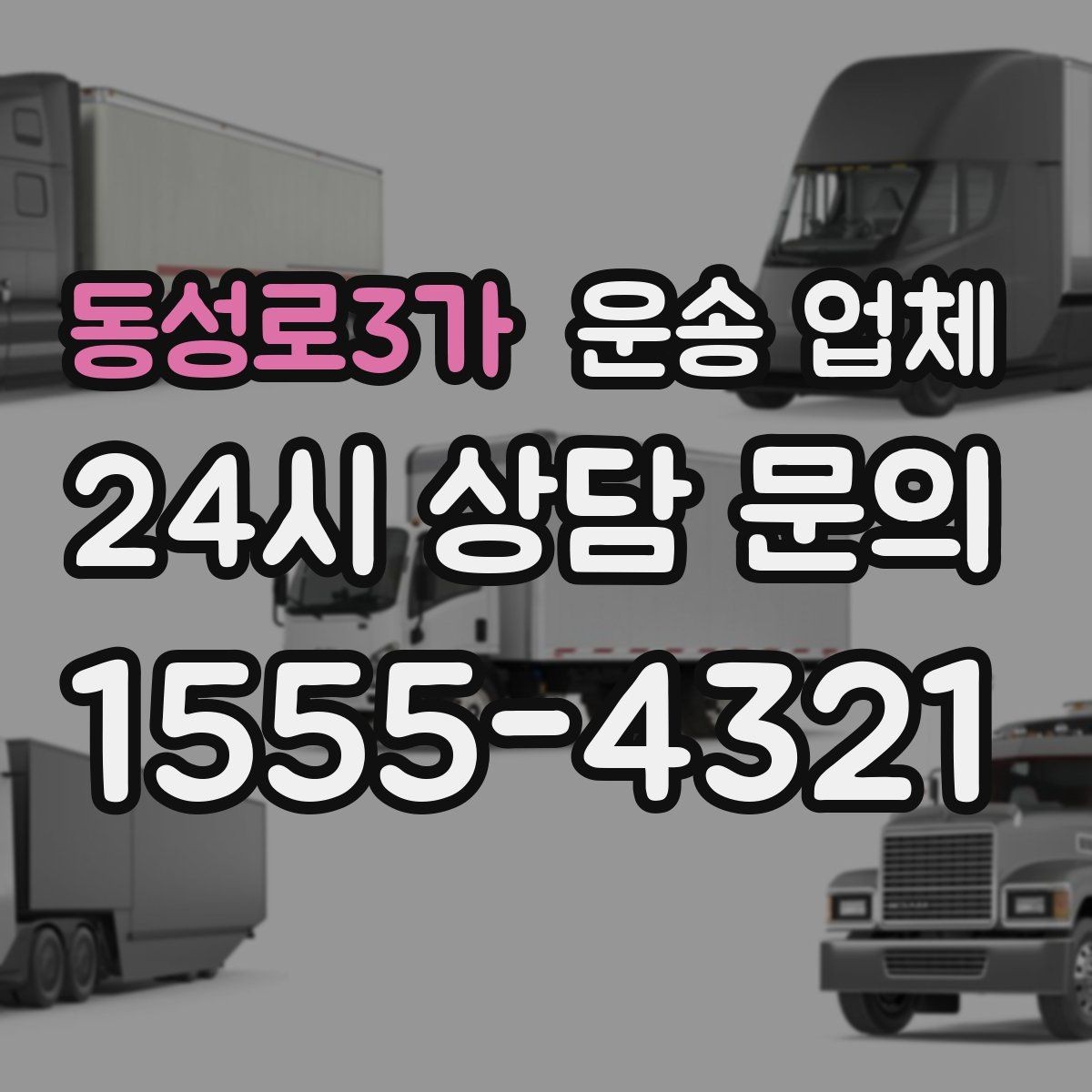 동성로3가 운송 업체 단순 운송과 종합 서비스 차이 정리