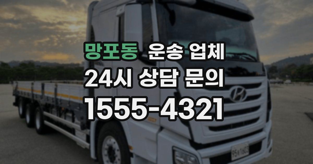 망포동 운송 업체