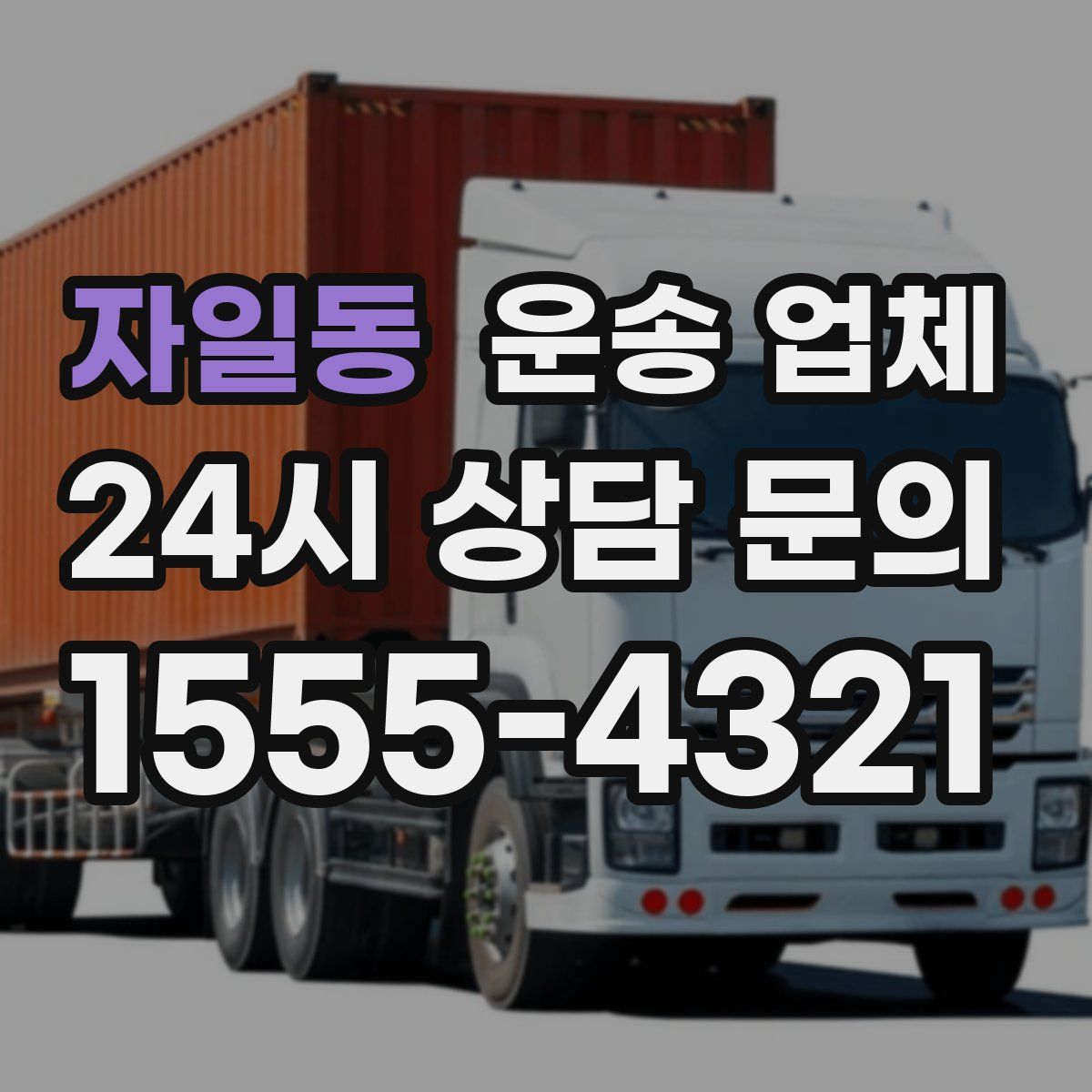 자일동 운송 업체