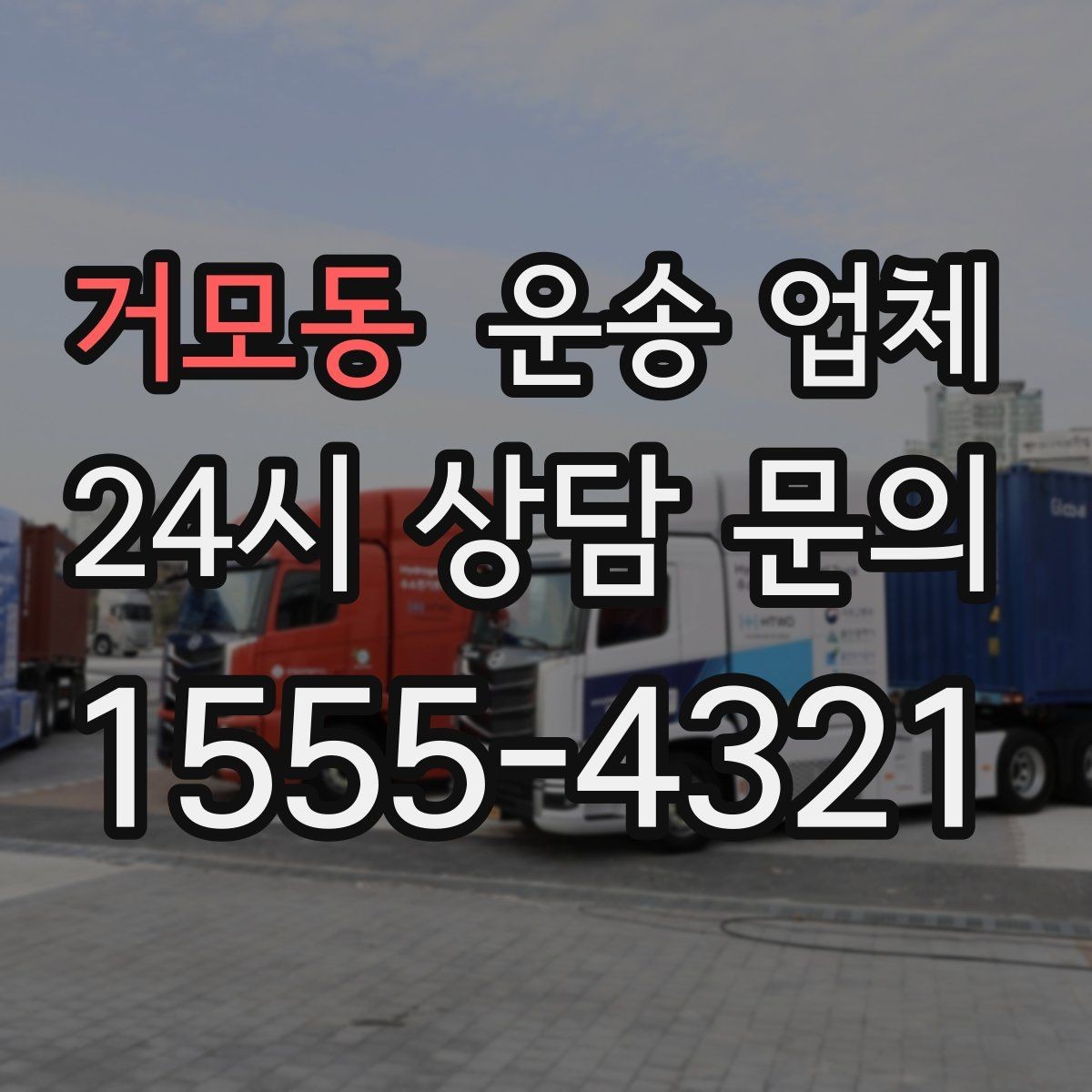 거모동 운송 업체 꼭 필요한 정보만 모아서 정리