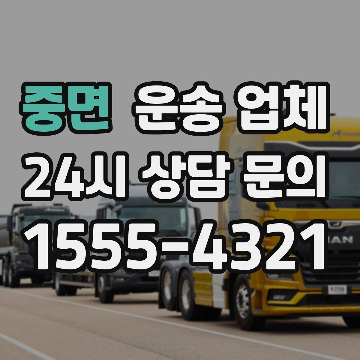 중면 운송 업체