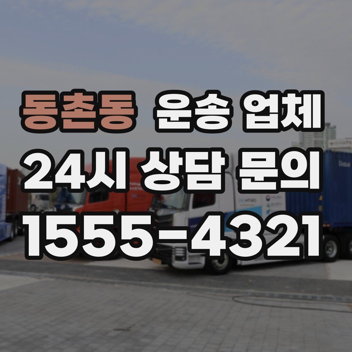 동촌동 운송 업체 단순 운송과 종합 서비스 차이 정리