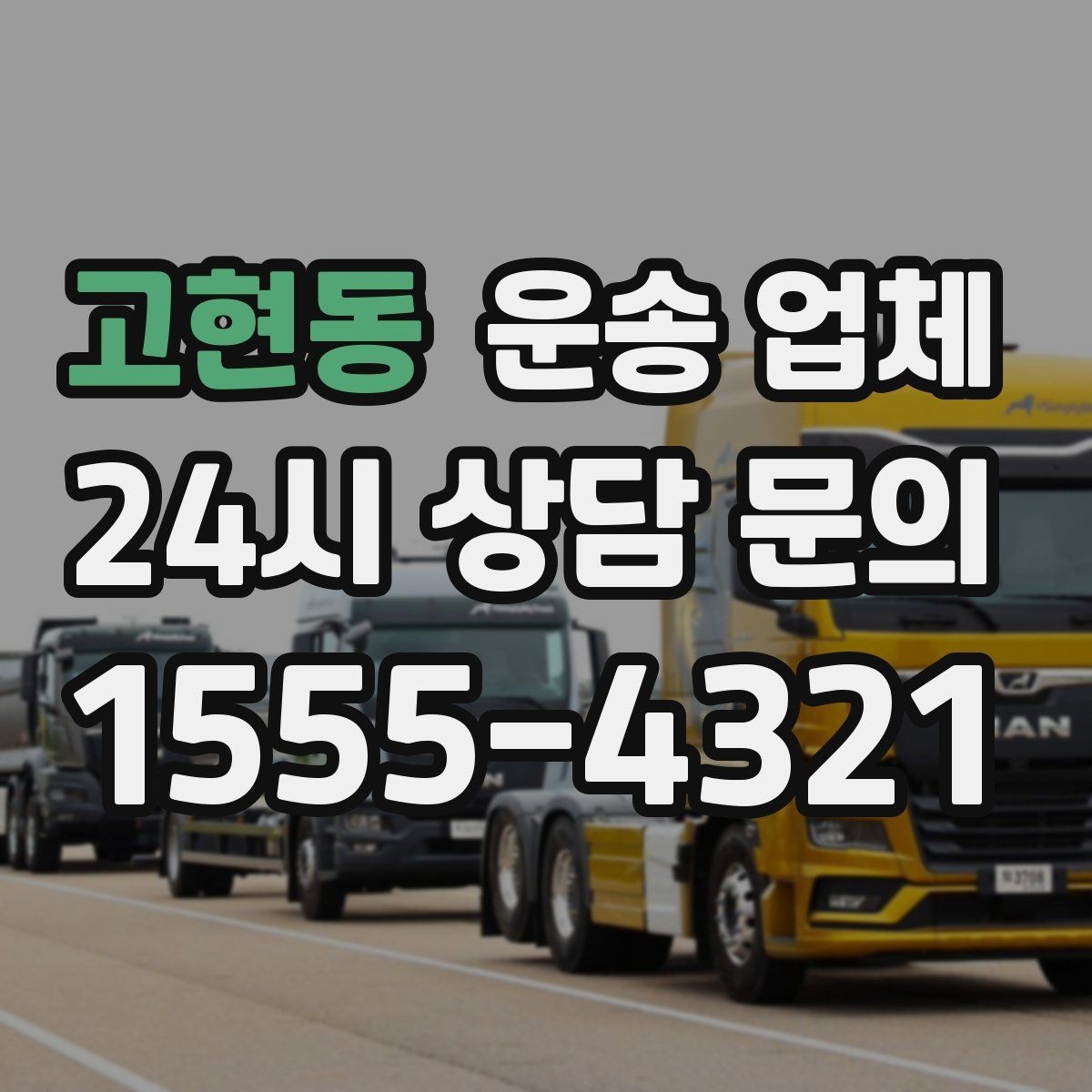 고현동 운송 업체 처음 이용 시 필수 체크사항