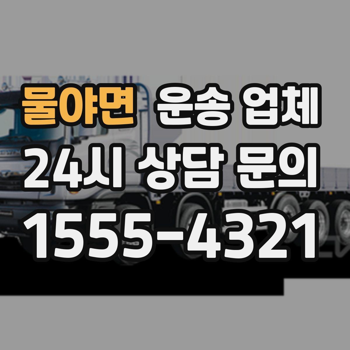 물야면 운송 업체 차량 종류별 특징 비교