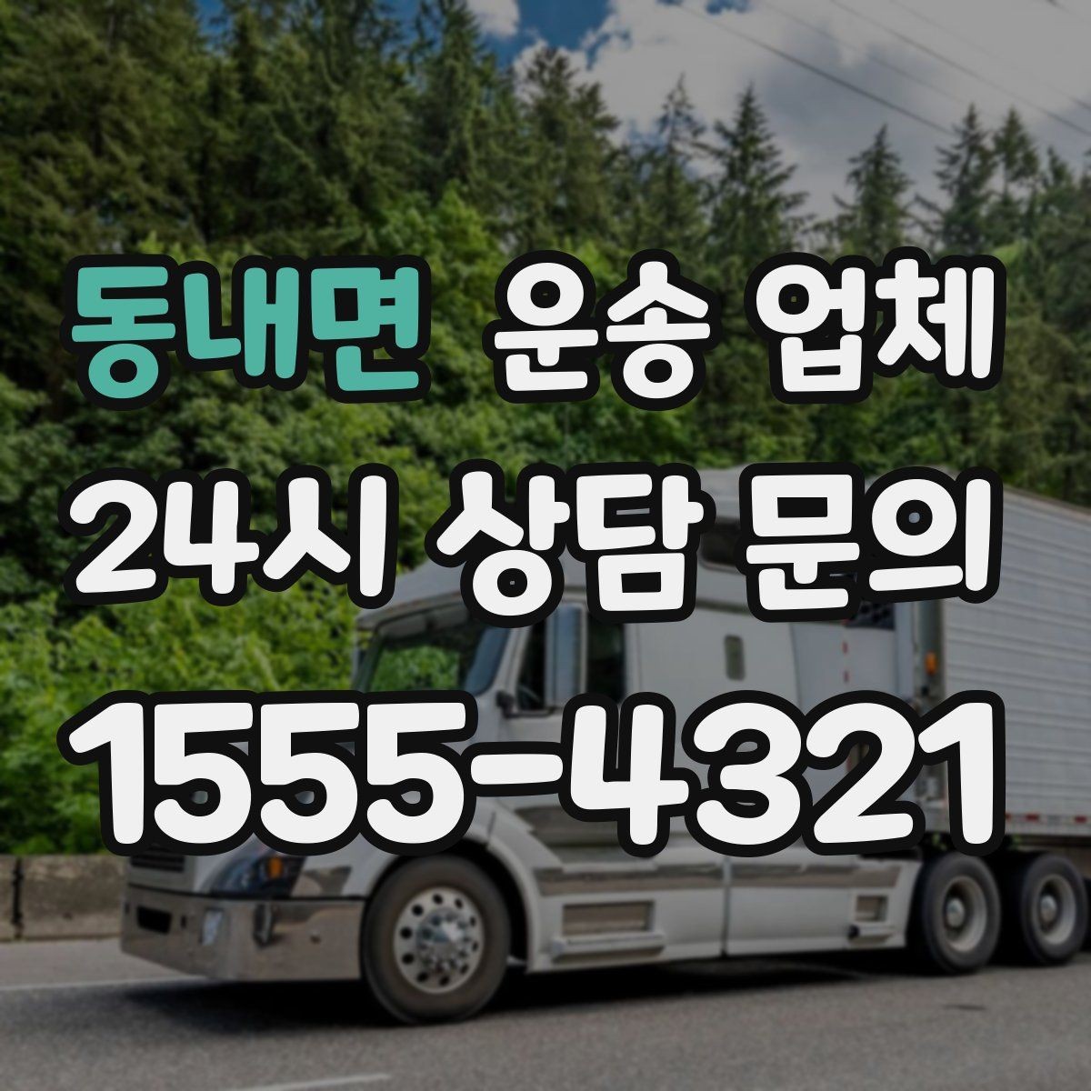 동내면 운송 업체 긴급 운송 서비스 특징 정리