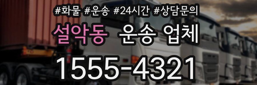 설악동 운송 업체