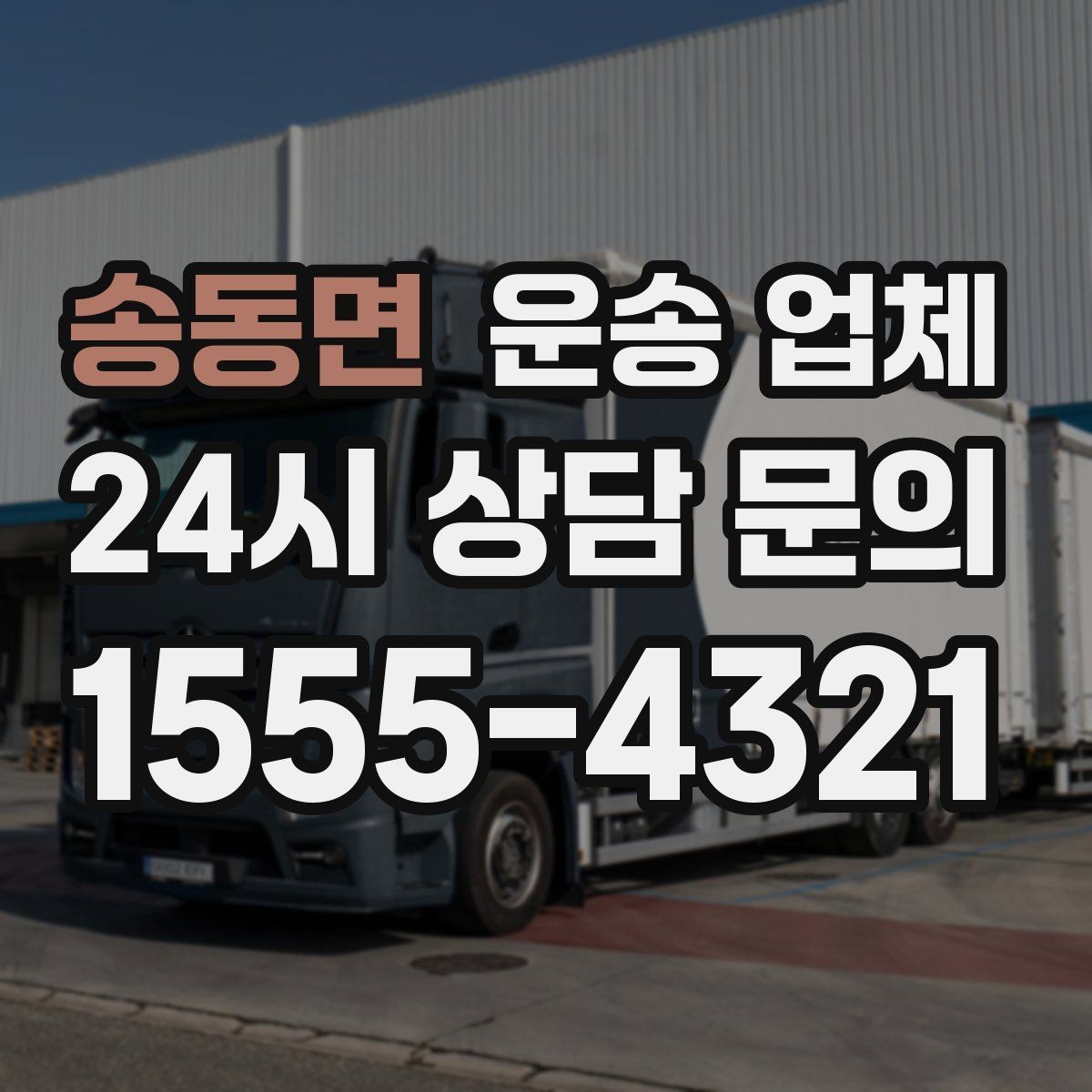 송동면 운송 업체 차량 선택 기준 정리