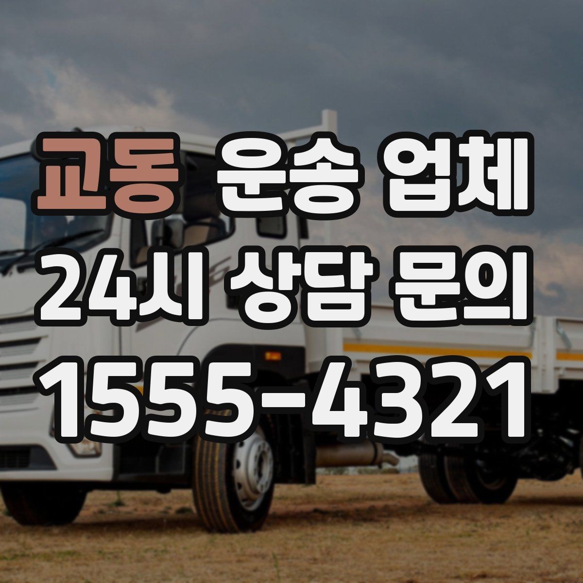교동 운송 업체 기사 포함 여부에 따른 차이