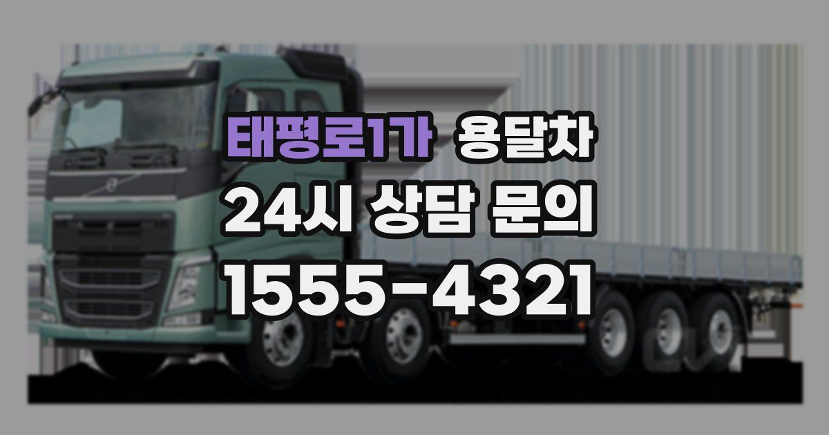 태평로1가 용달차
