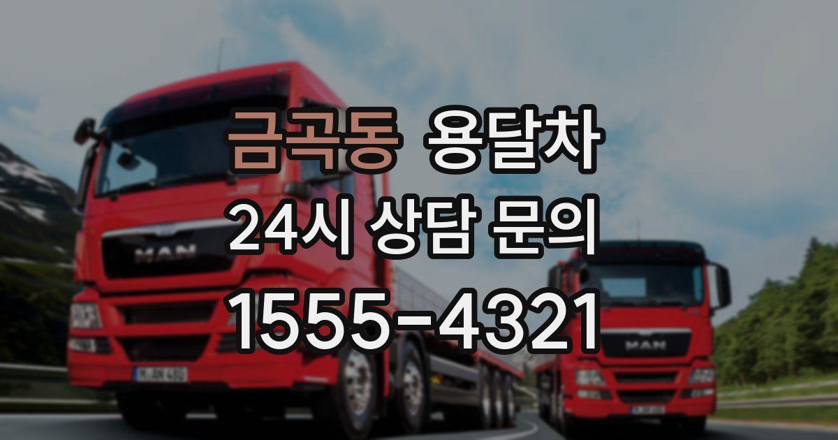 금곡동 용달차