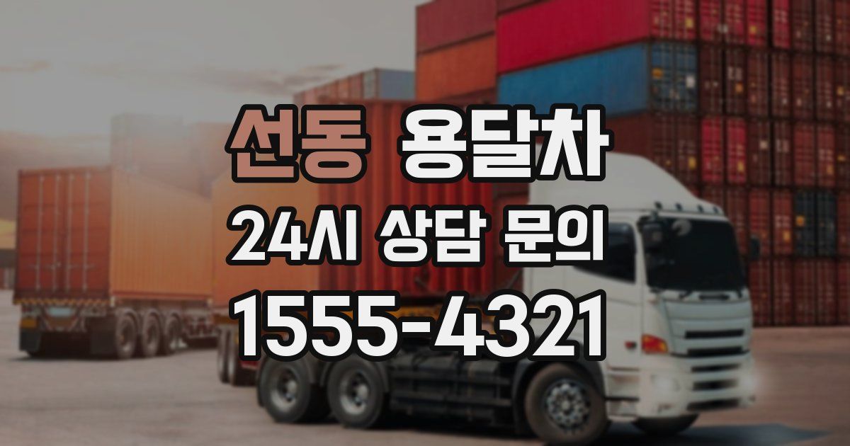선동 용달차