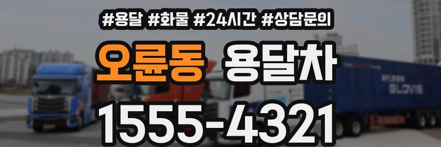 오륜동 용달차