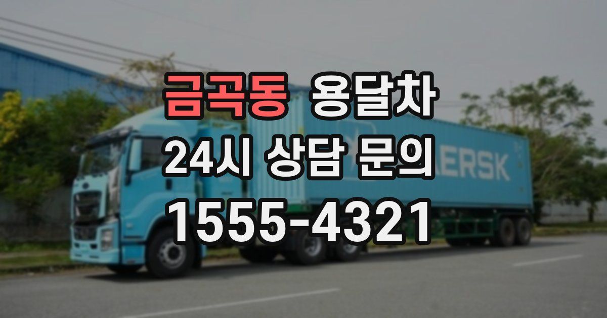 금곡동 용달차