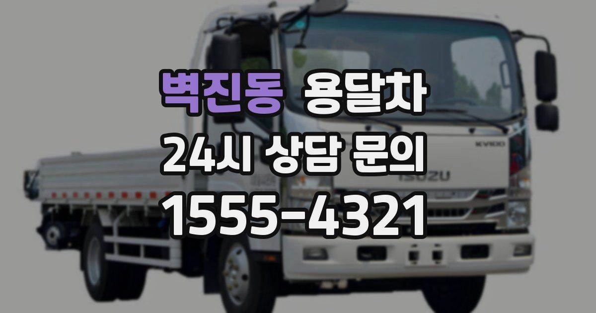 벽진동 용달차