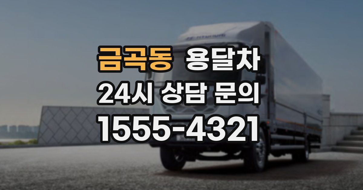 금곡동 용달차