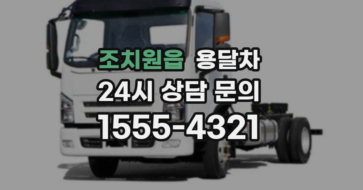 조치원읍 용달차