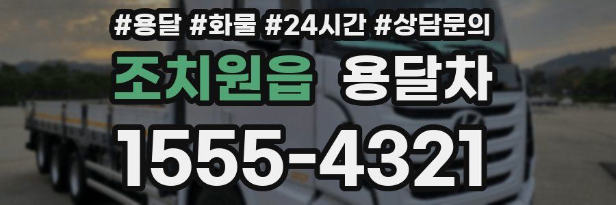 조치원읍 용달차