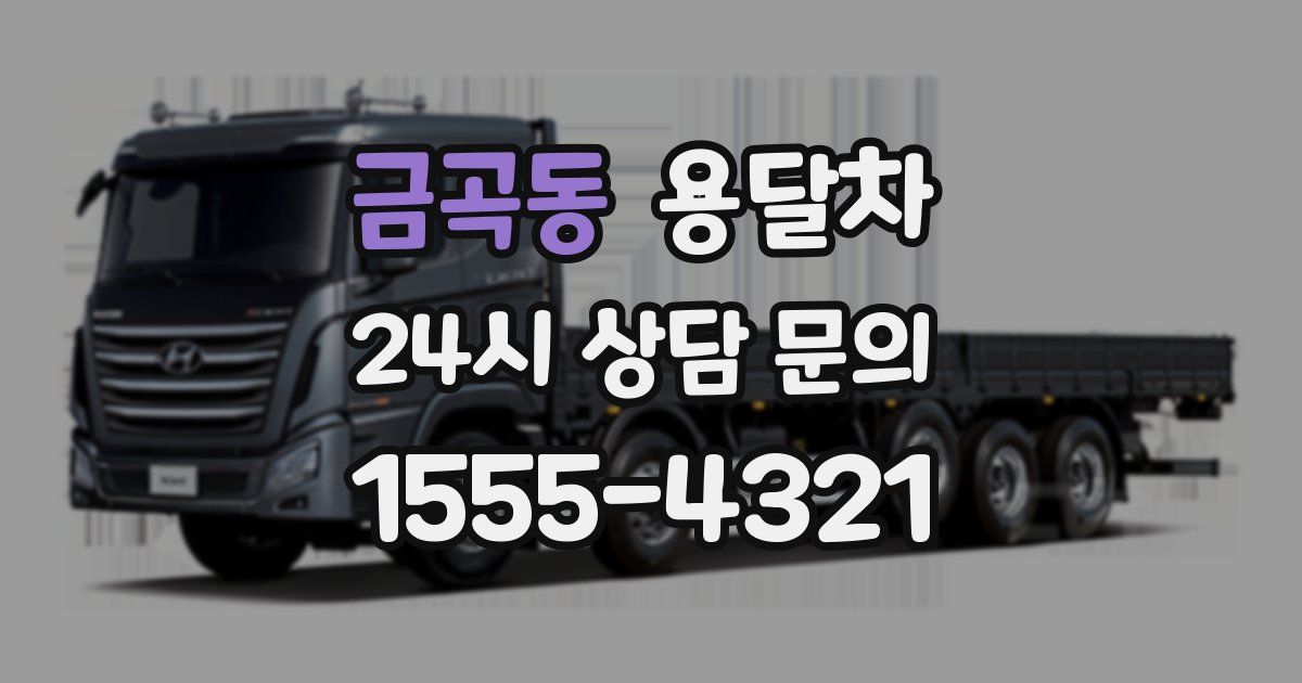 금곡동 용달차