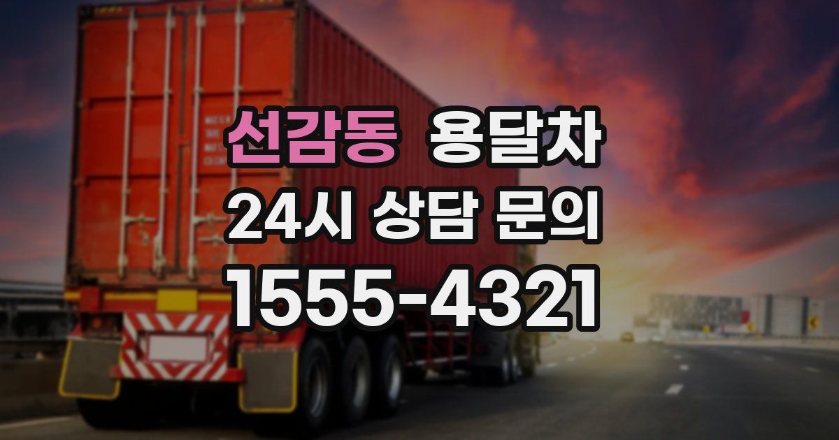 선감동 용달차