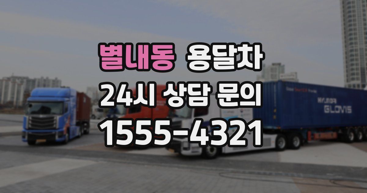 별내동 용달차