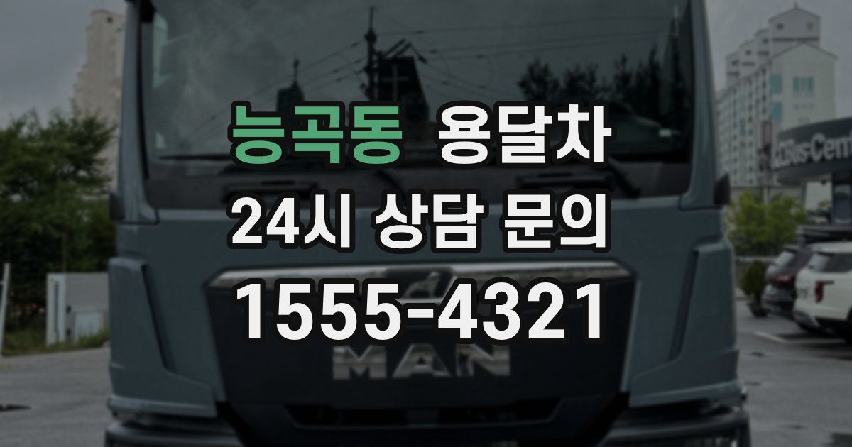 능곡동 용달차