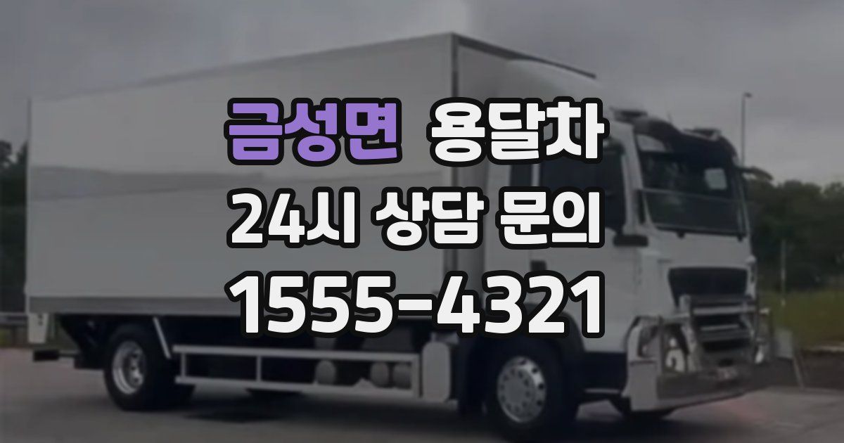 금성면 용달차