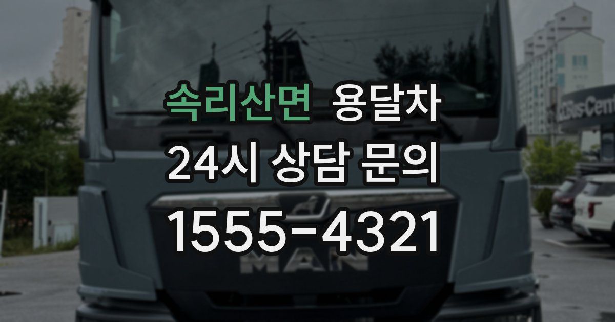 속리산면 용달차