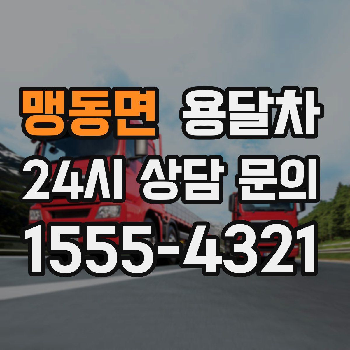 맹동면 용달차