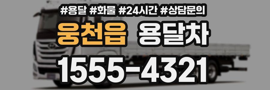 웅천읍 용달차